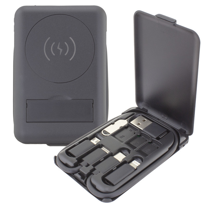 Chi-Charge Cable Card - collapsible wireless charging stand and charging cable carrier 23
