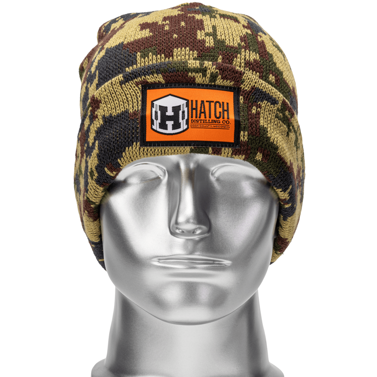 Unisex Camouflage Knitted Cuffed Beanie 8