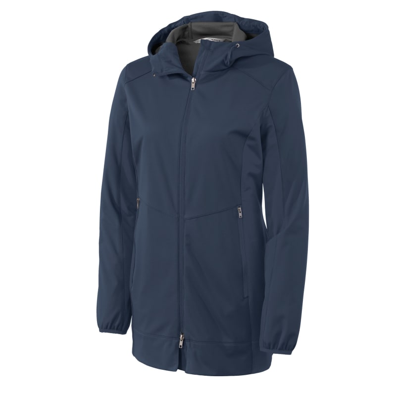 Port Authority Women's Active Hooded Soft Shell Jacket. 2