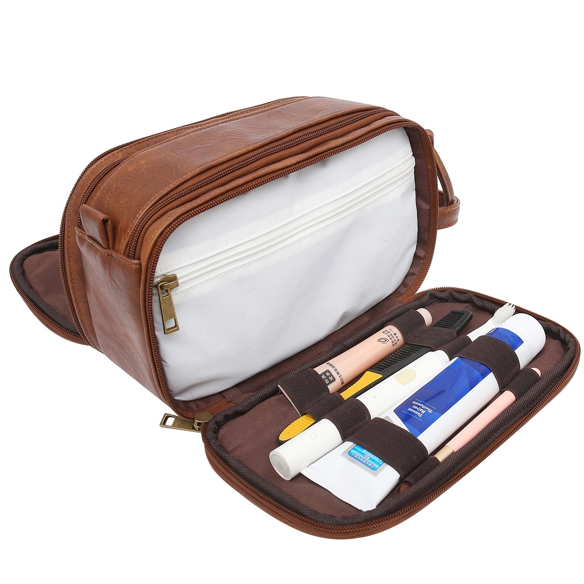 Pu Leather Toiletry Bag 5