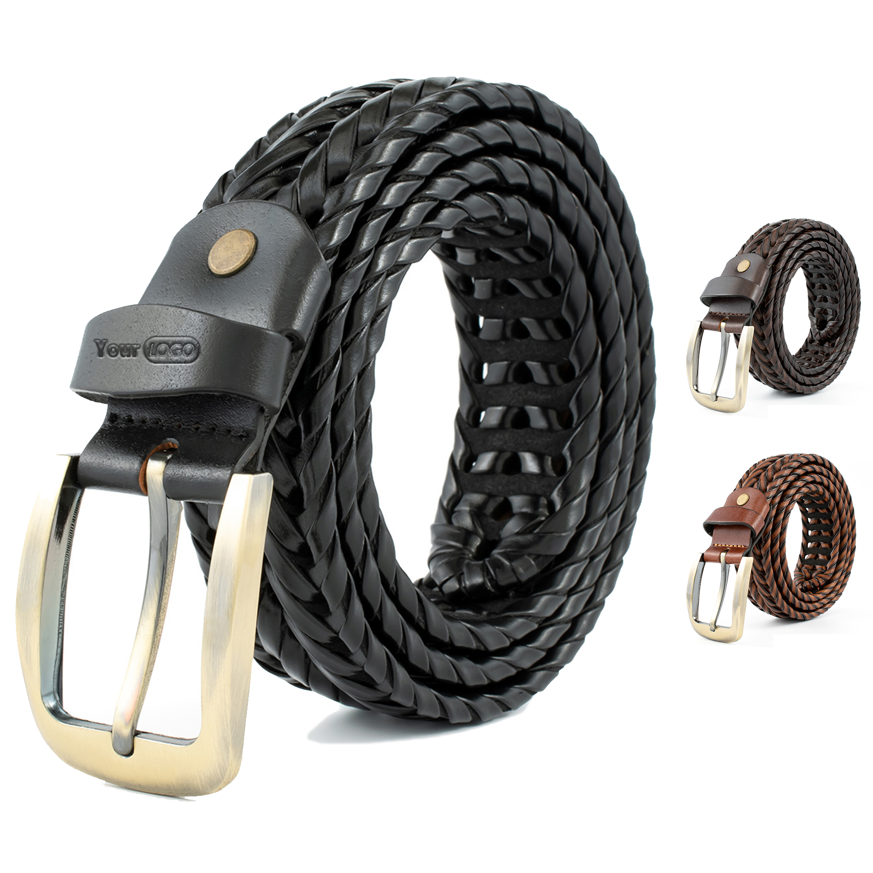 Woven Stretch Braided Belts for Women 1