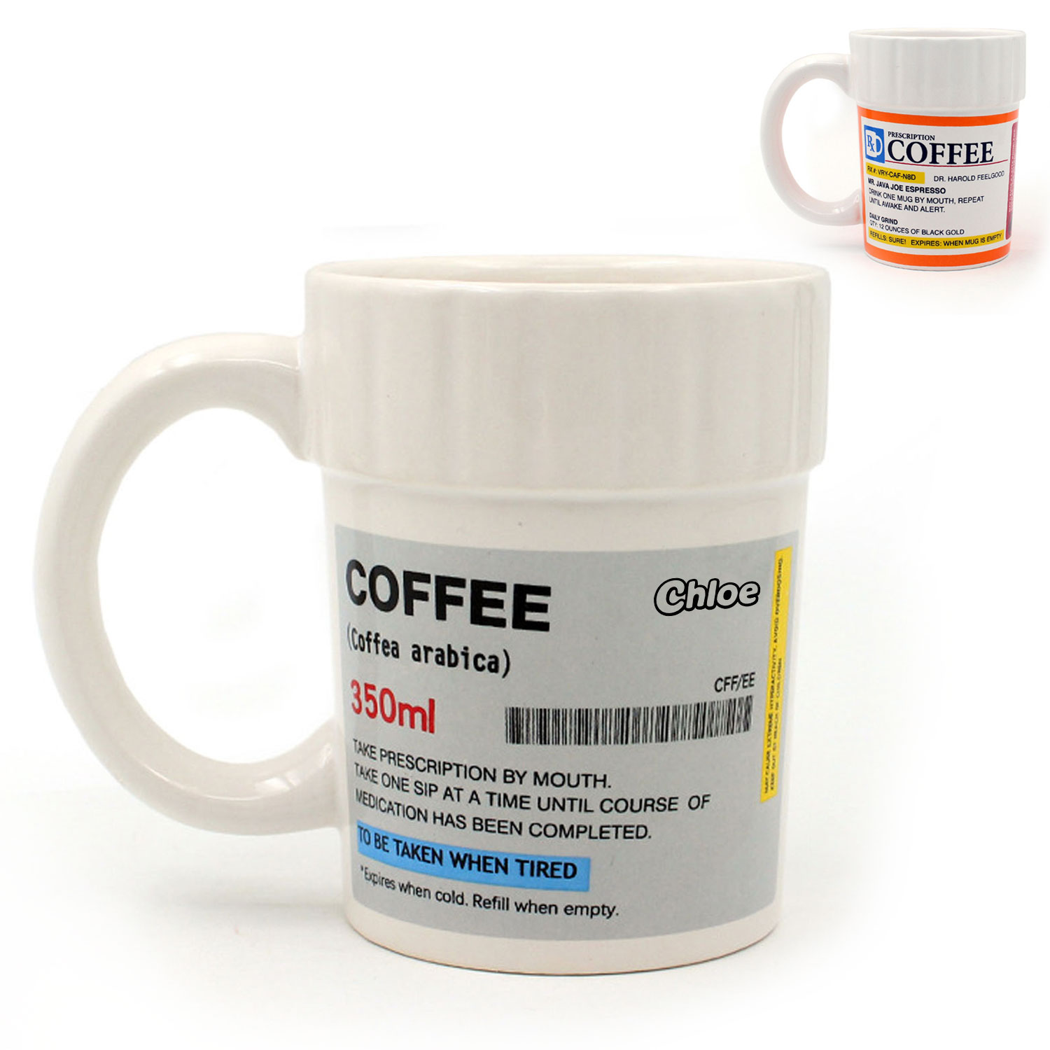 12oz Ceramic Prescription Coffee Mug