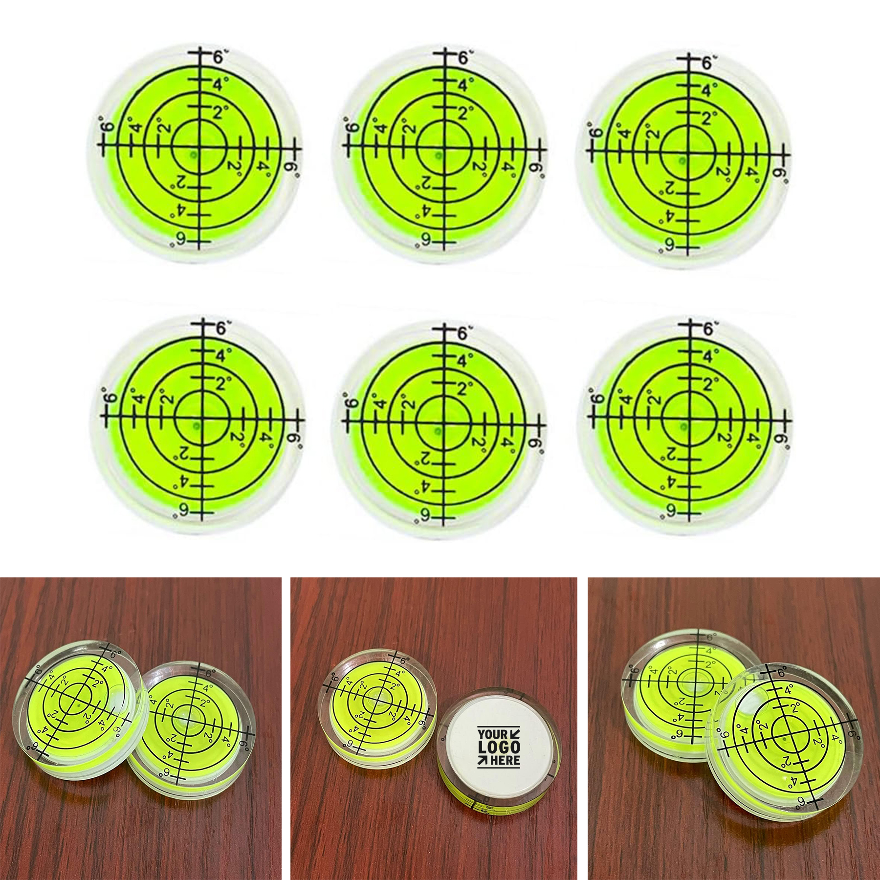 Travel Trailer Turntable Camera Tripod Circular Bubble Spirit 32mm RV Standard Levels Tool