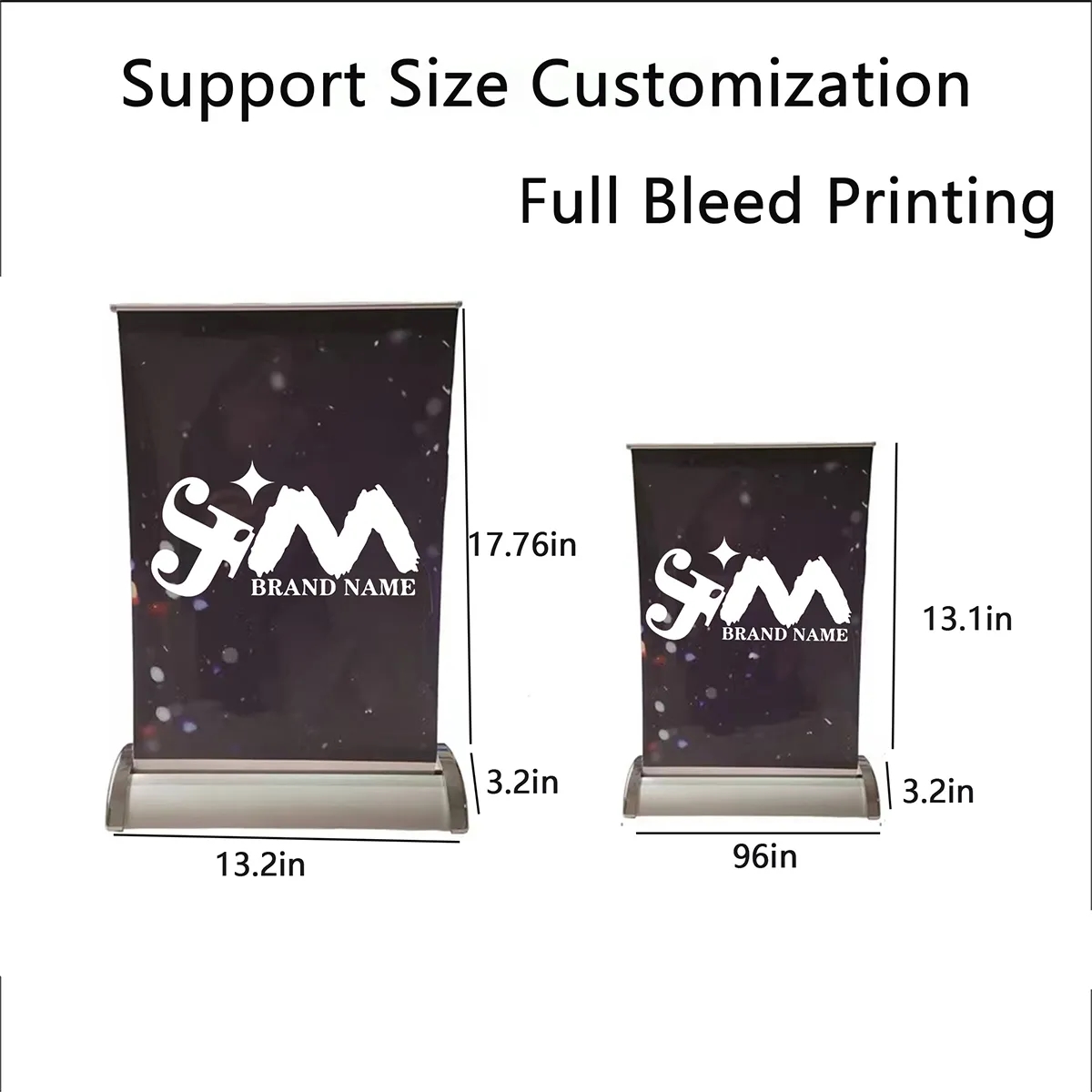 Custom Business Exhibitions Sign Vertical Display Easel 2
