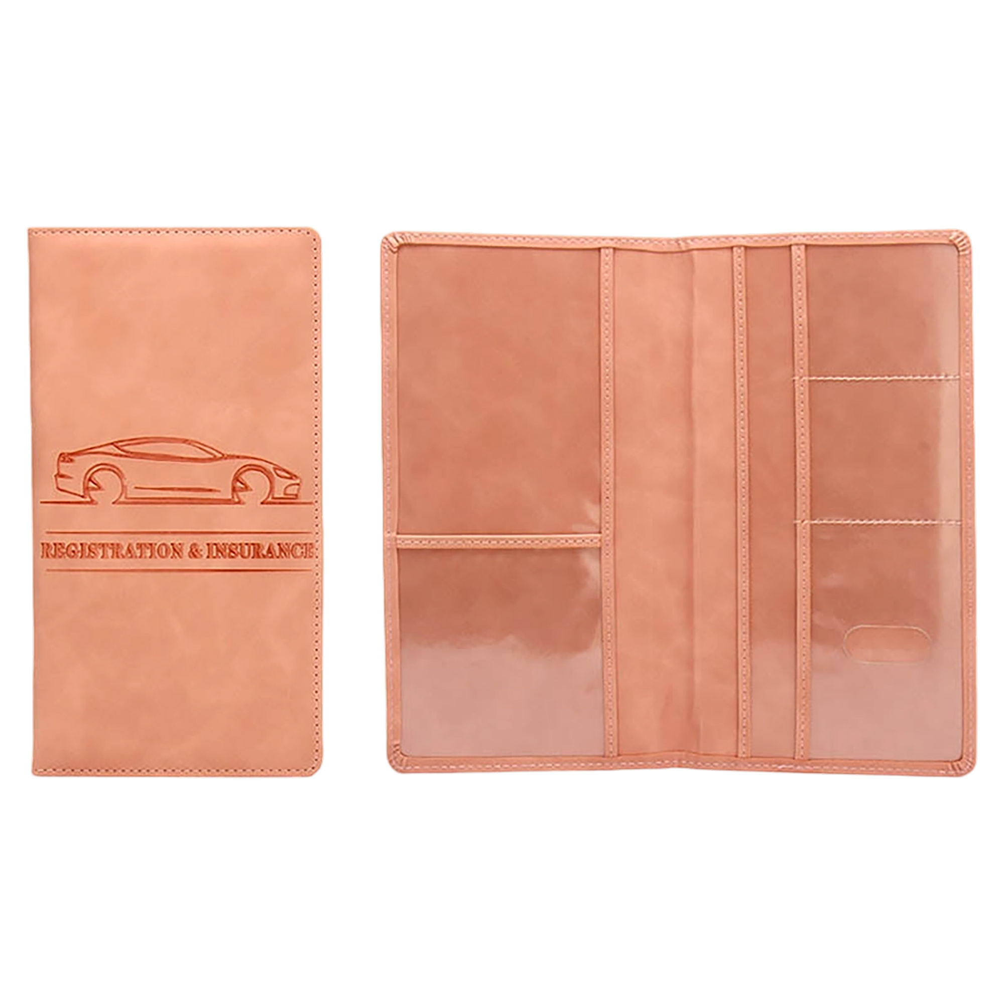 PU Leather Car Insurance Card Organizer Wallet 8