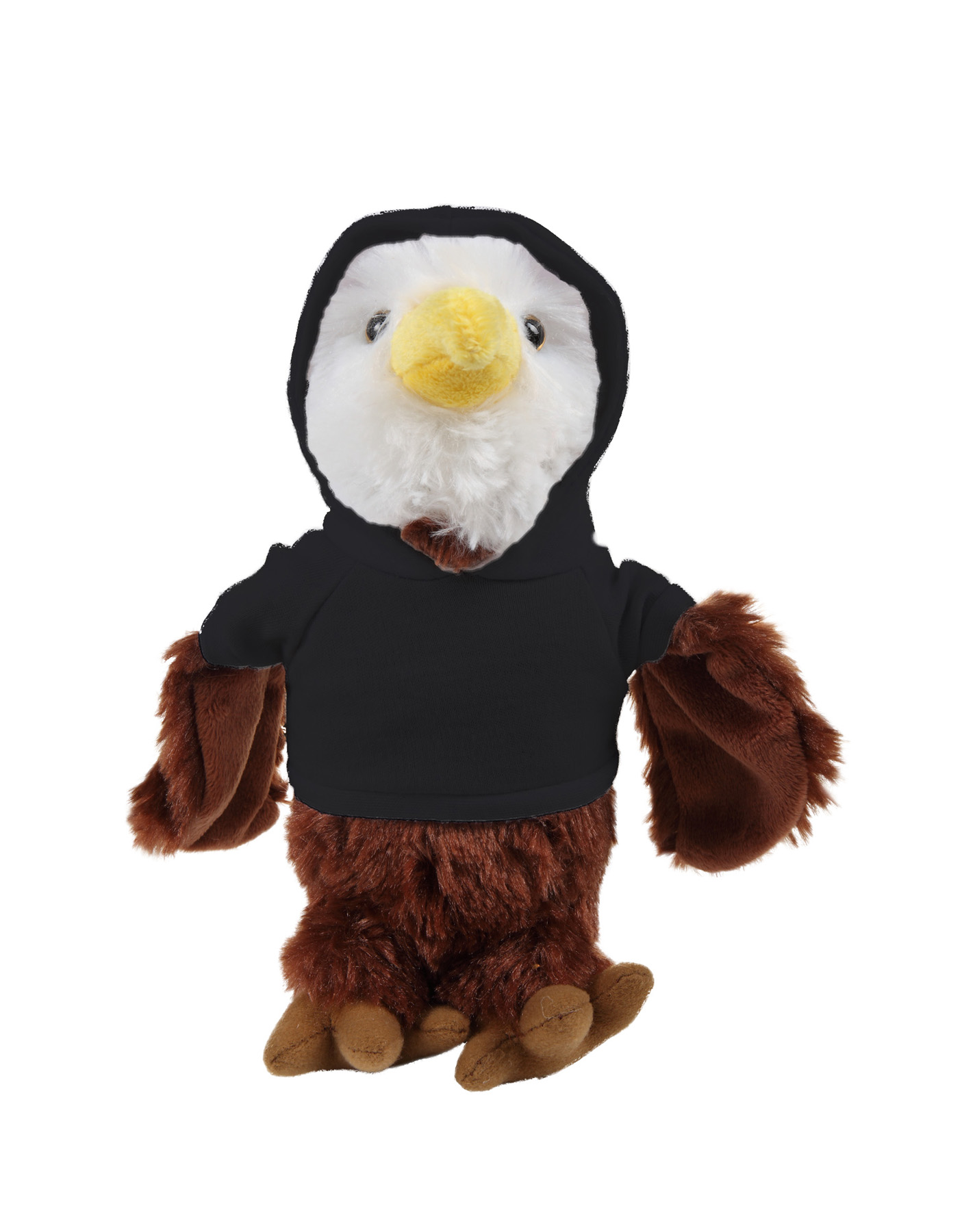 Soft Plush Eagle wearing a Hoodie 11
