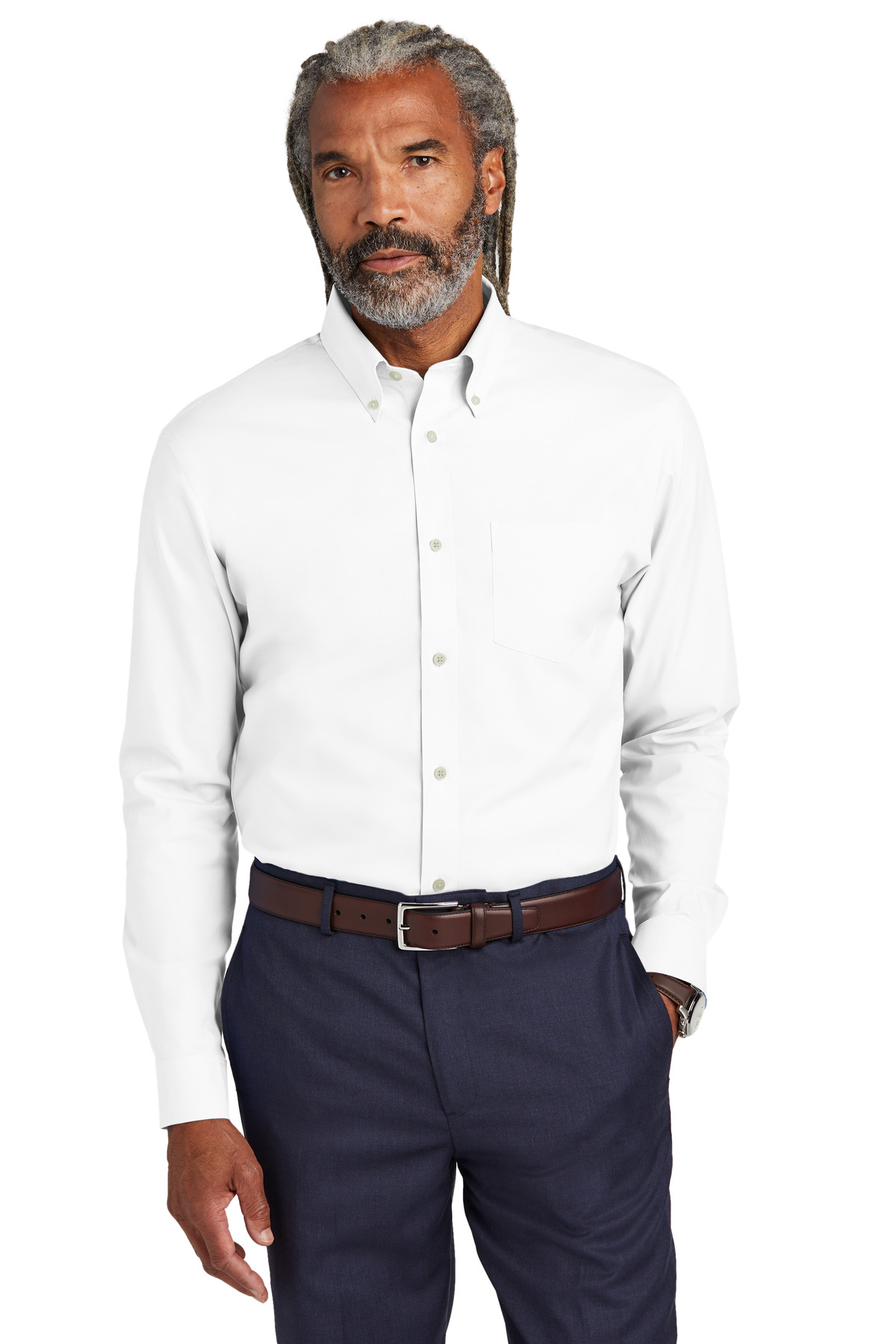 Brooks Brothers Wrinkle-Free Stretch Pinpoint Shirt BB18000 21