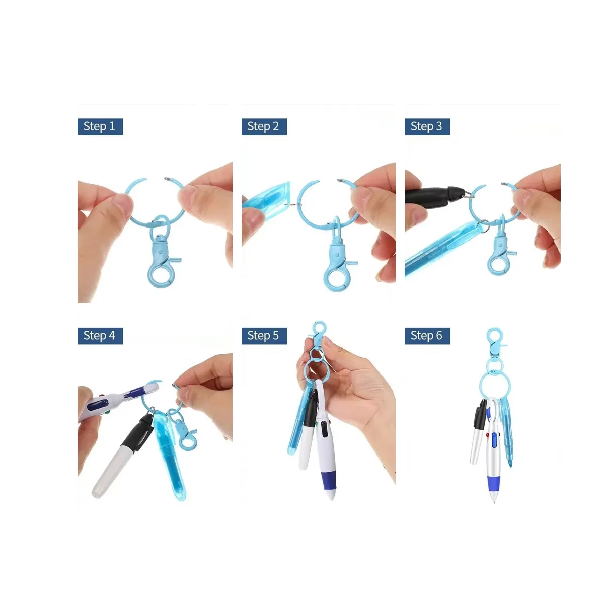 Nurse Retractable Badge Reel With LED Pen Set 4