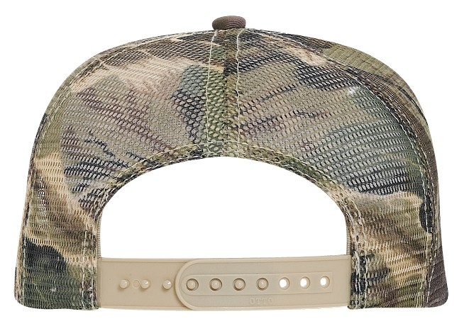 OTTO CAP® Camouflage 5 Panel Mid Profile Mesh Back Trucker Hat 7