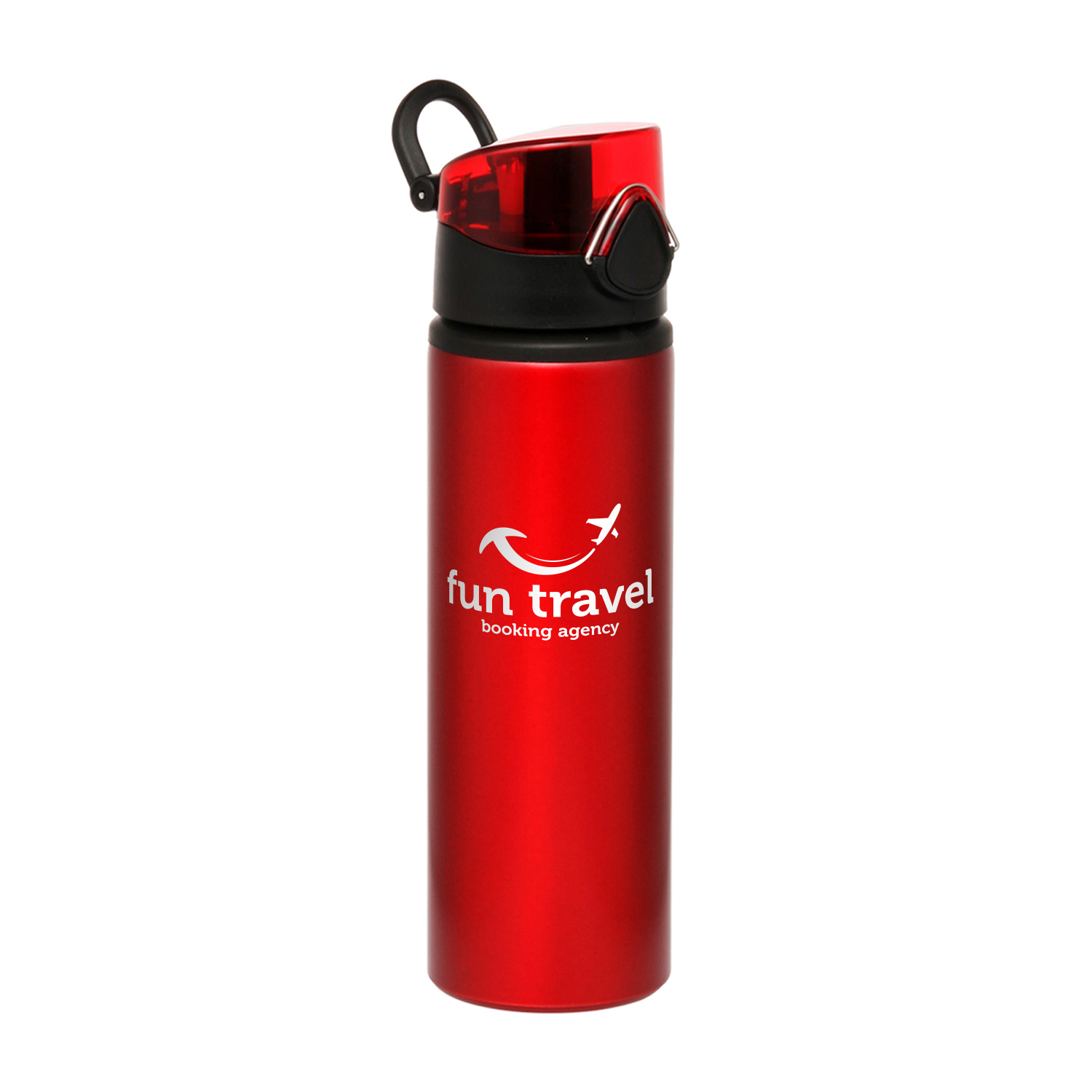 25 oz. Flip Aluminum Water Bottle (1 Color Imprint), custom water bottle with logo imprint 3