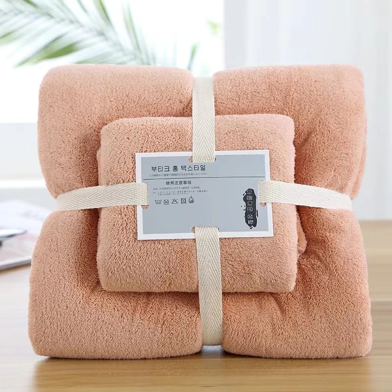 Coral Fleece Bath Towel Set 3
