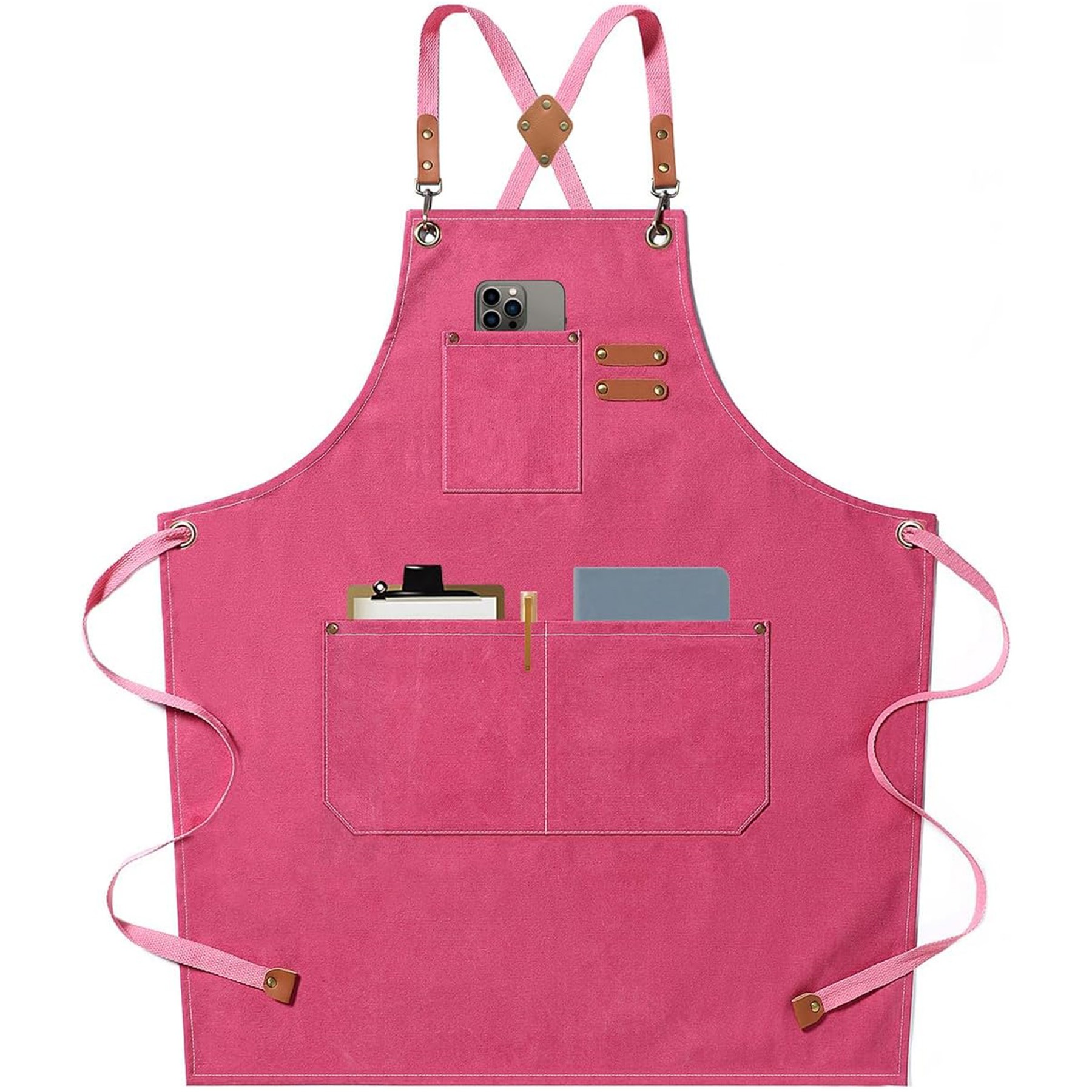 Chef Aprons with Large Pockets 8