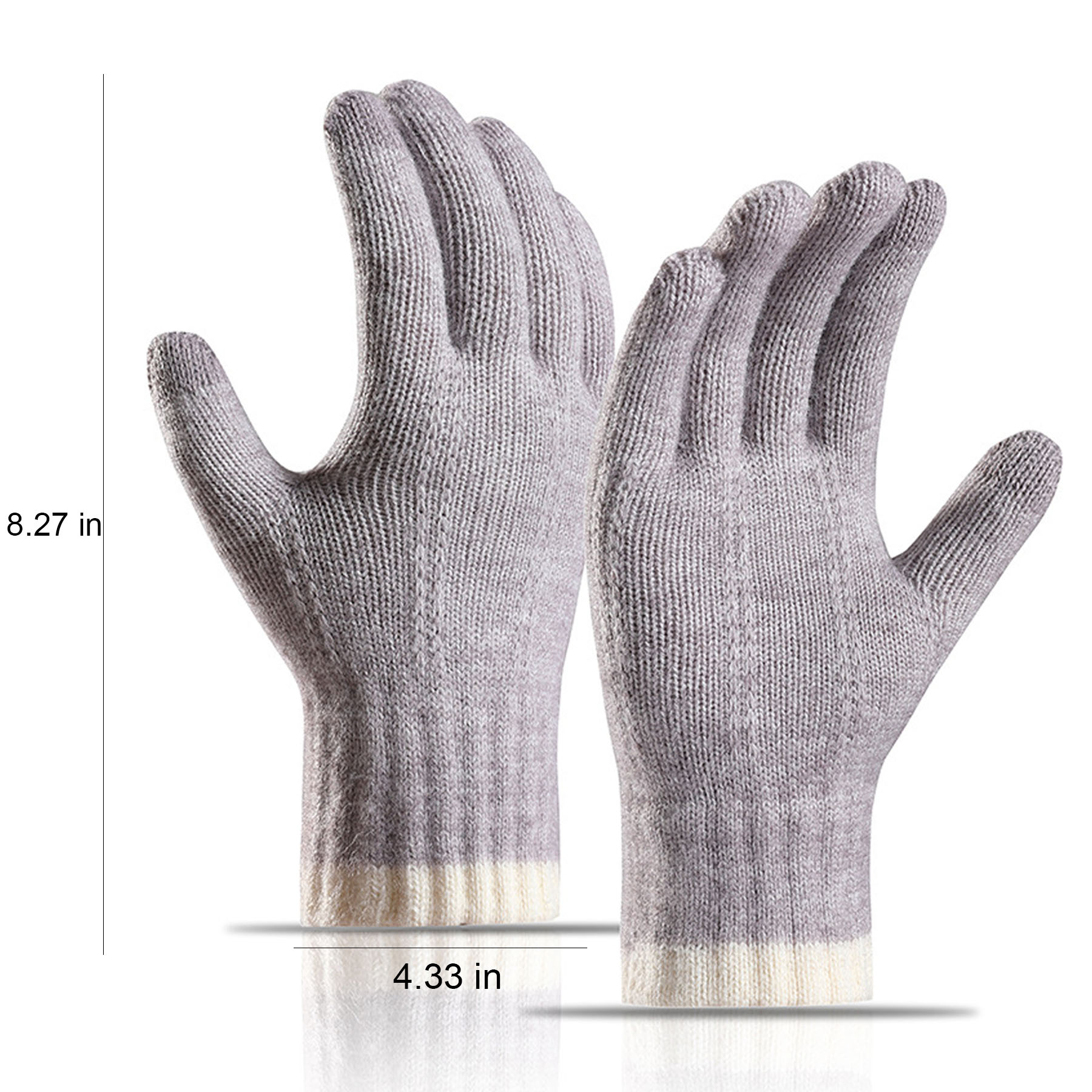 Couple's Knitted Alpaca Wool Gloves 6