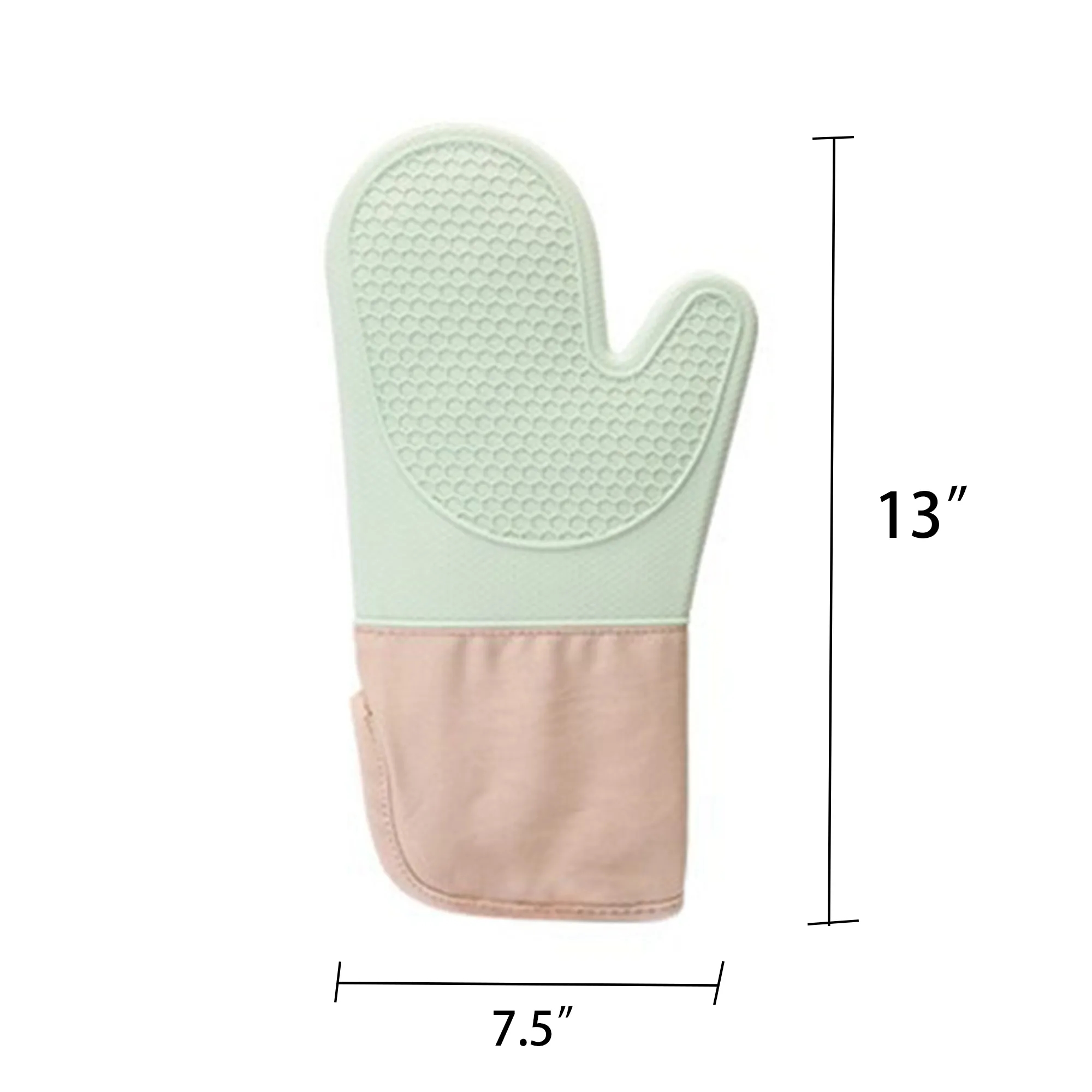 MOQ20 Thickened Lengthened Silicone Oven Mitt 2
