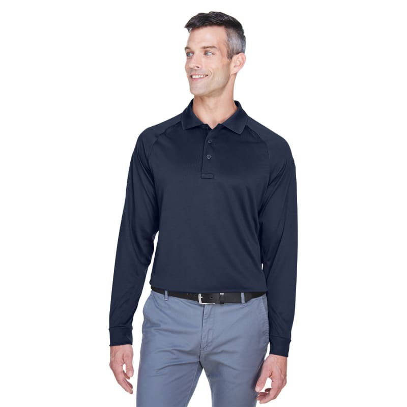 Harriton Men's Advantage Snag Protection Plus Long-Sleeve Tactical Polo 23