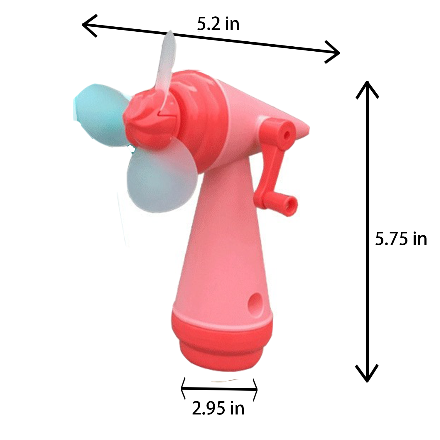Creative mini hand crank pencil fan 3