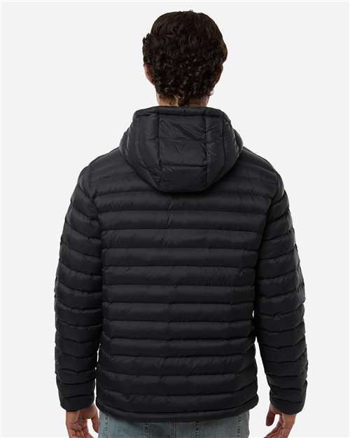 Men's Lightweight Poly-filled Hooded Puffer Jacket - 26715 16