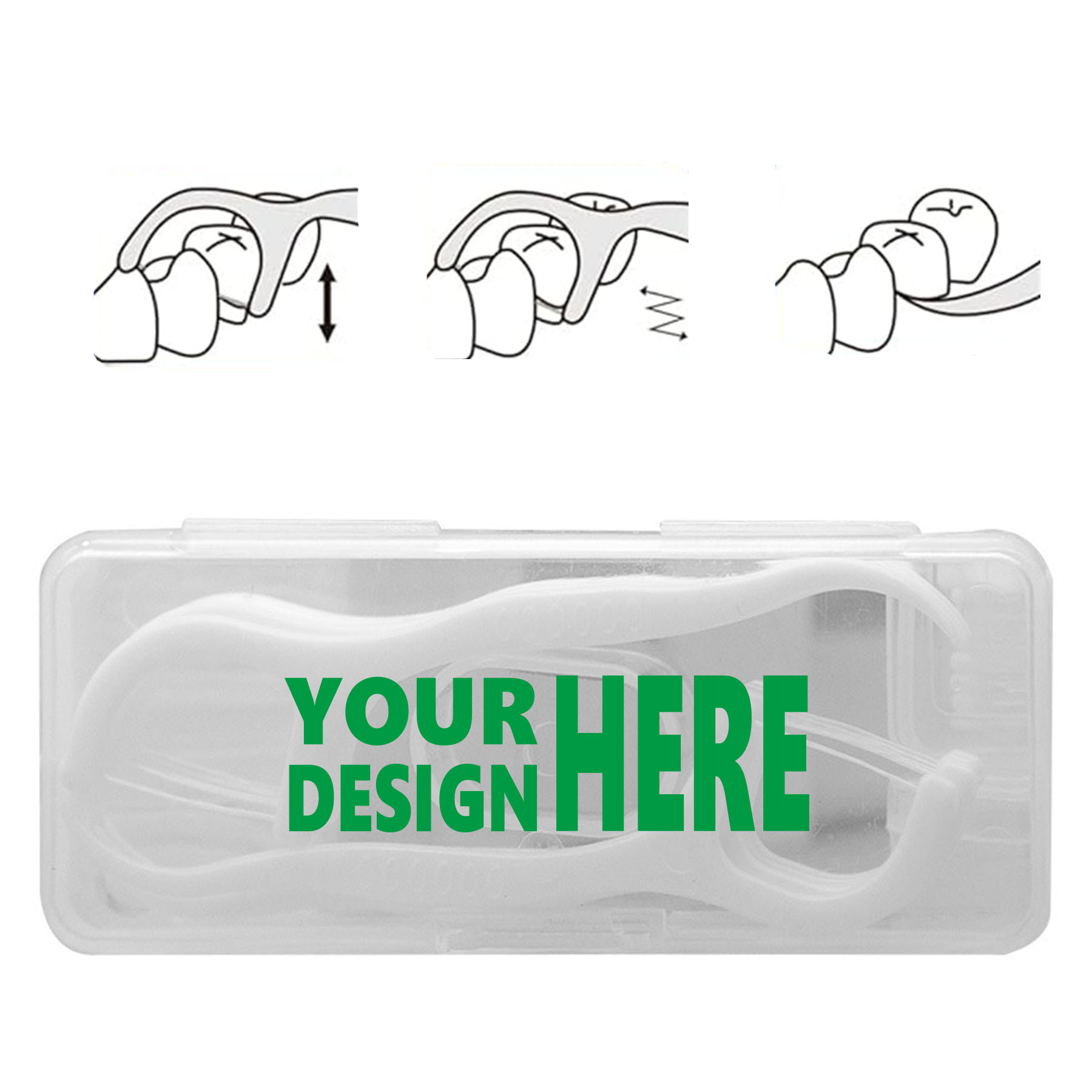 Portable Pack of 10 Floss Picks for Easy Use 3