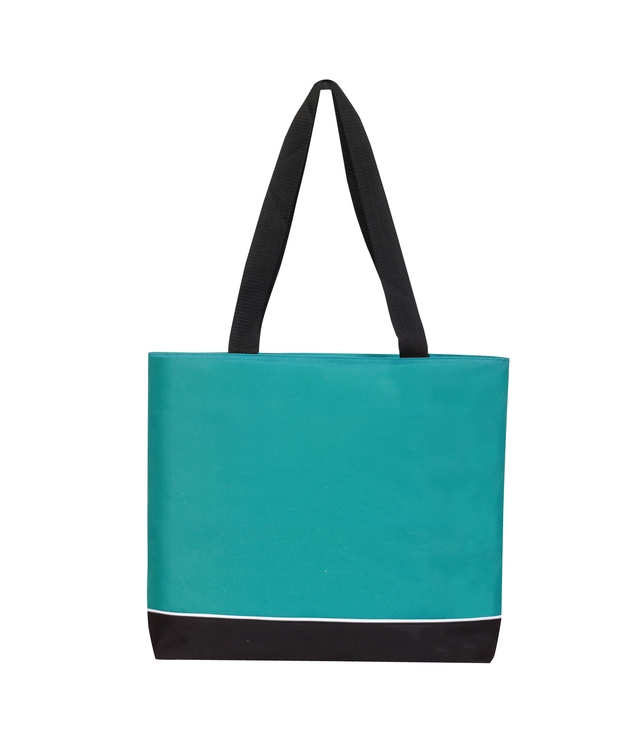 Zipper Shoulder Tote Bag with Full Top Zipper Gusset