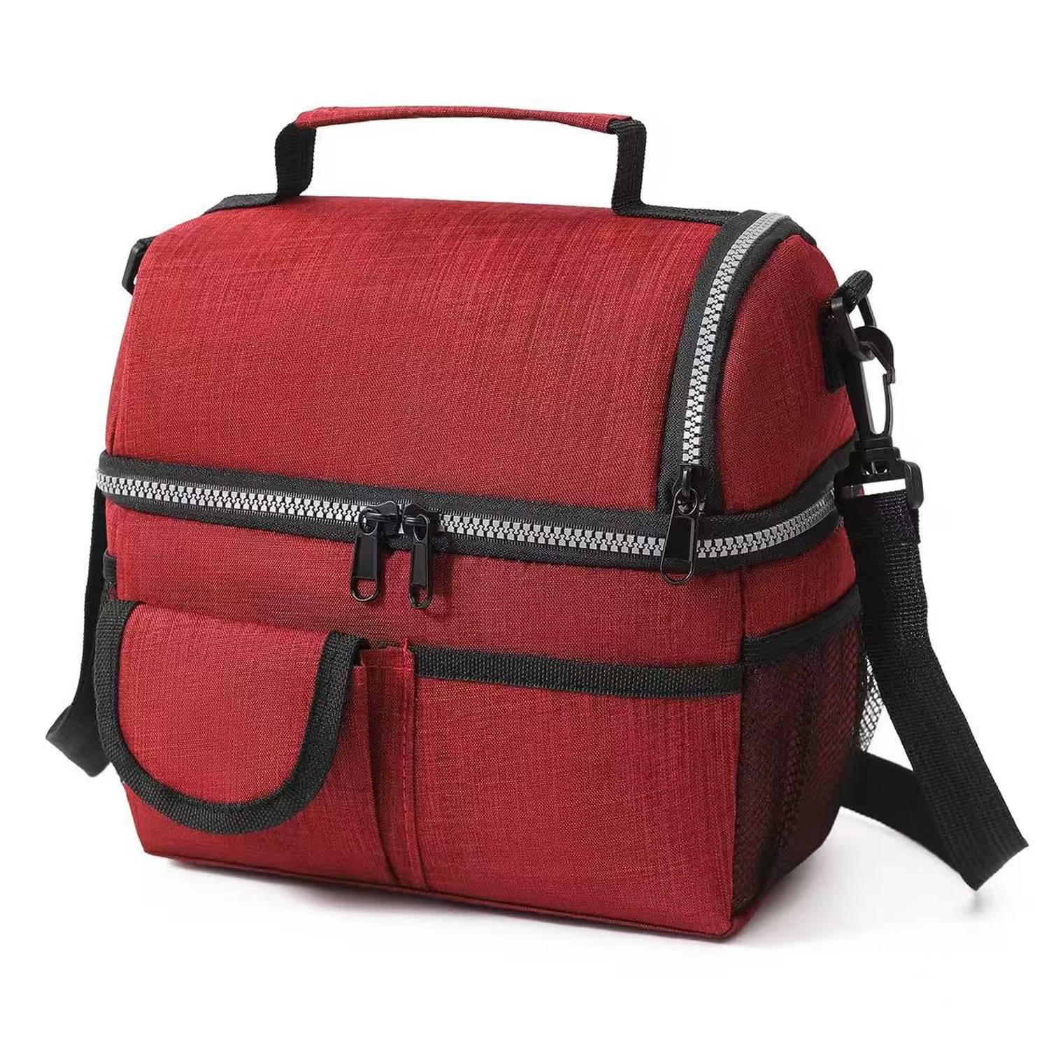 9L Double Decker Oxford Insulated Cooler Lunch Bag 9