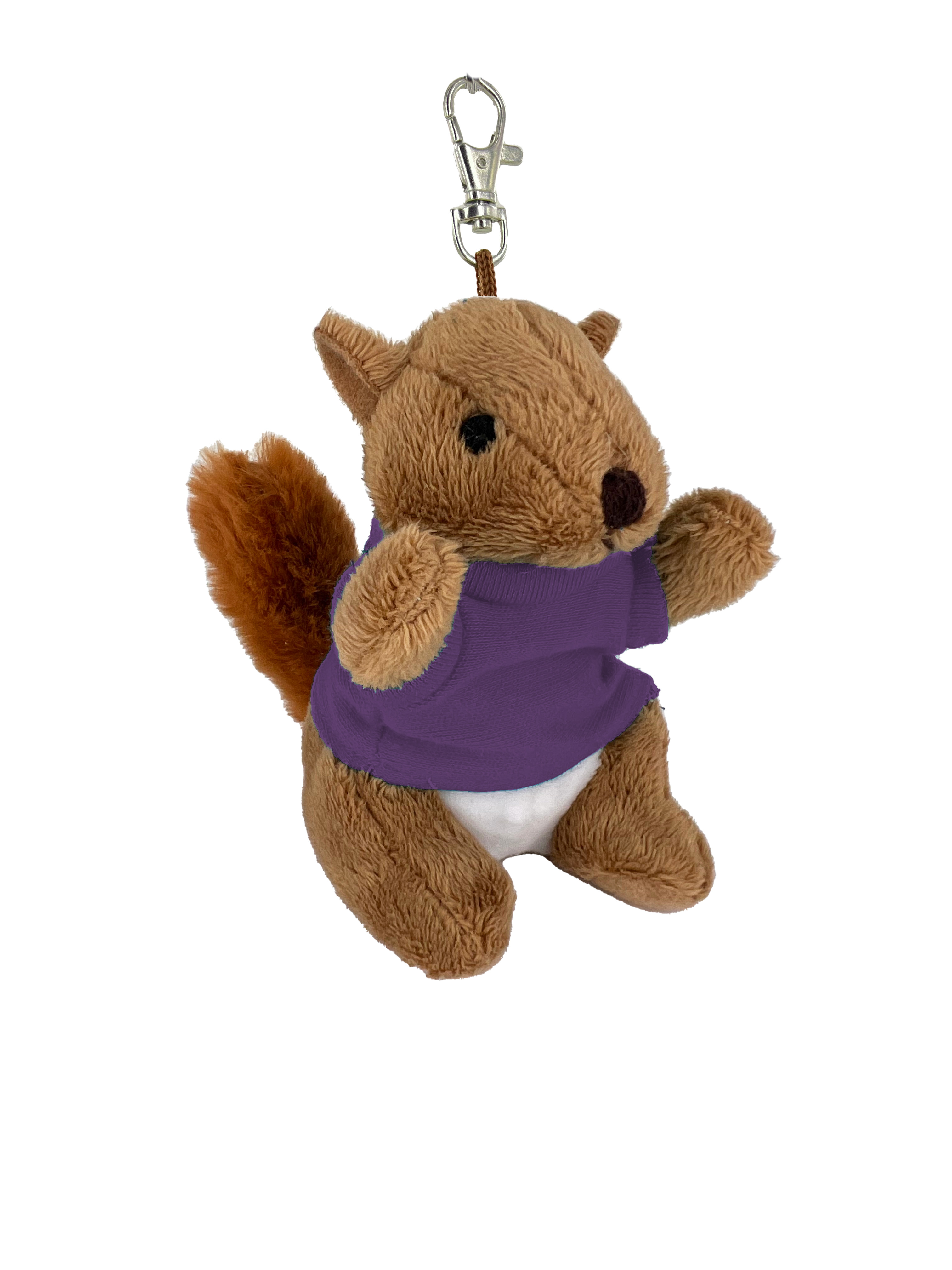 Soft Plush Squirrel 4" Keychain 13