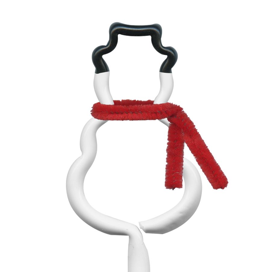 Snowman with Hat and Scarf Inkbend Standard, Bent Pen