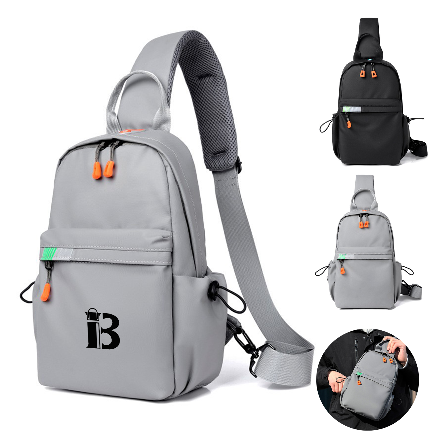Reflective Multifunctional Crossbody Chest Bag 1
