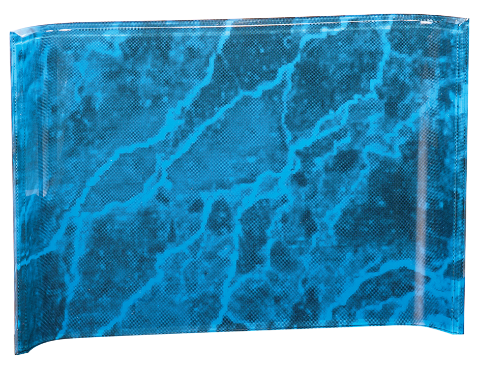 7" x 10" Blue Marble Acrylic Crescent Award