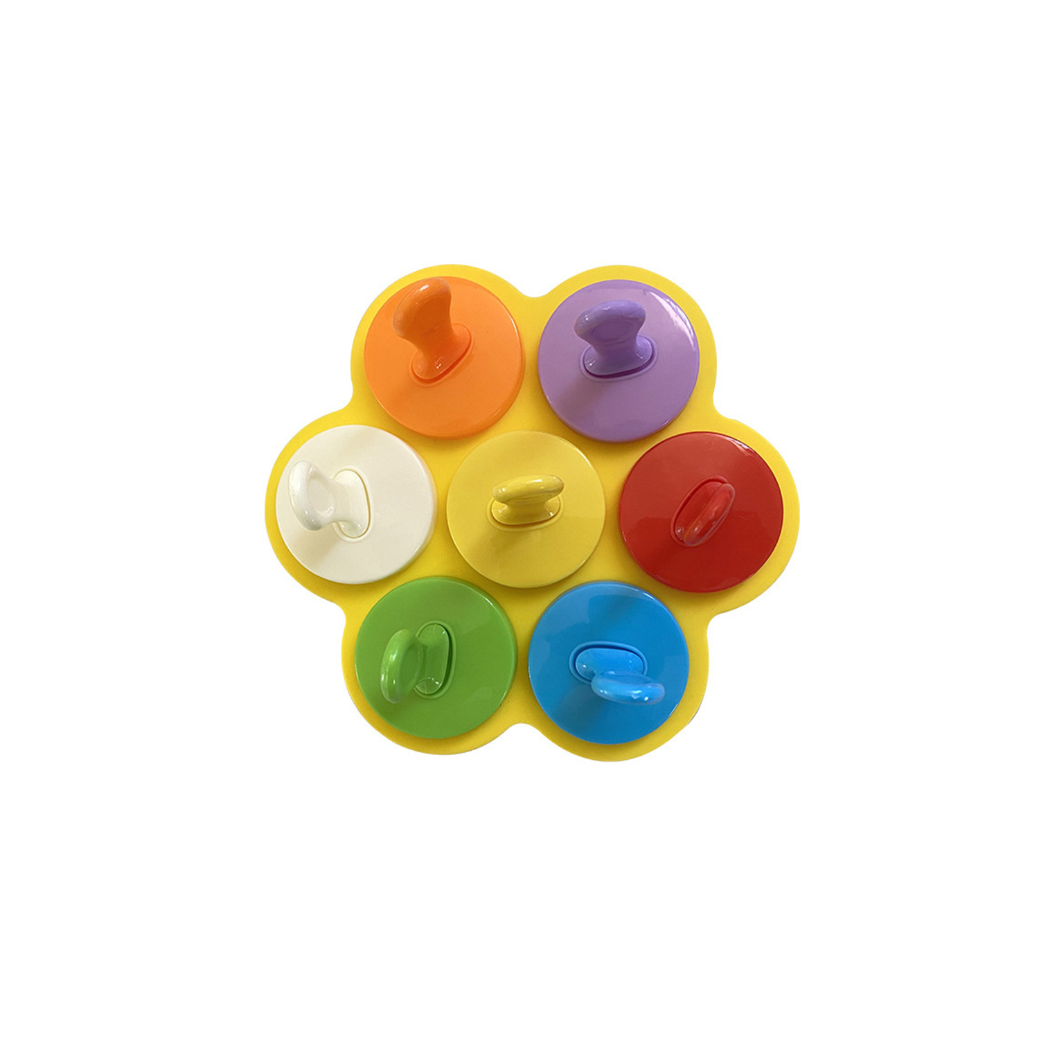 7 Holes Silicone Popsicle Molds 2
