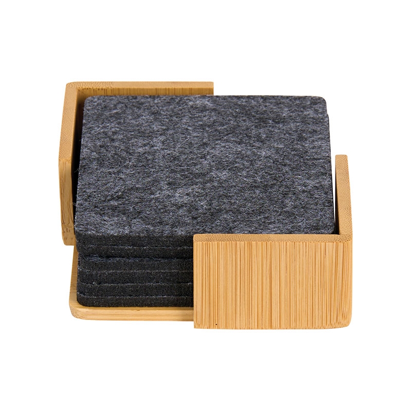 Redmond 6pc Recycled Felt Coaster Set 4