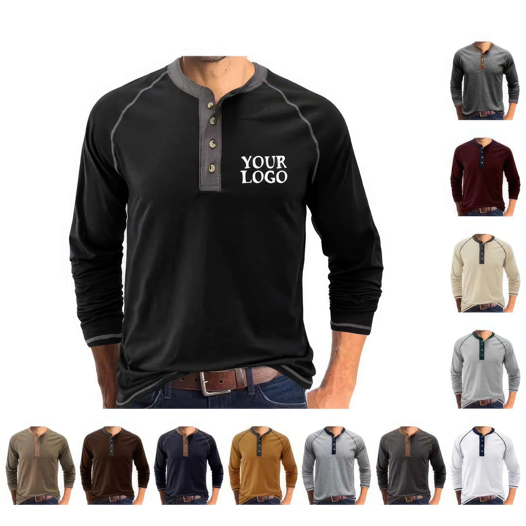 Custom Men's Long Sleeve Shirts 2