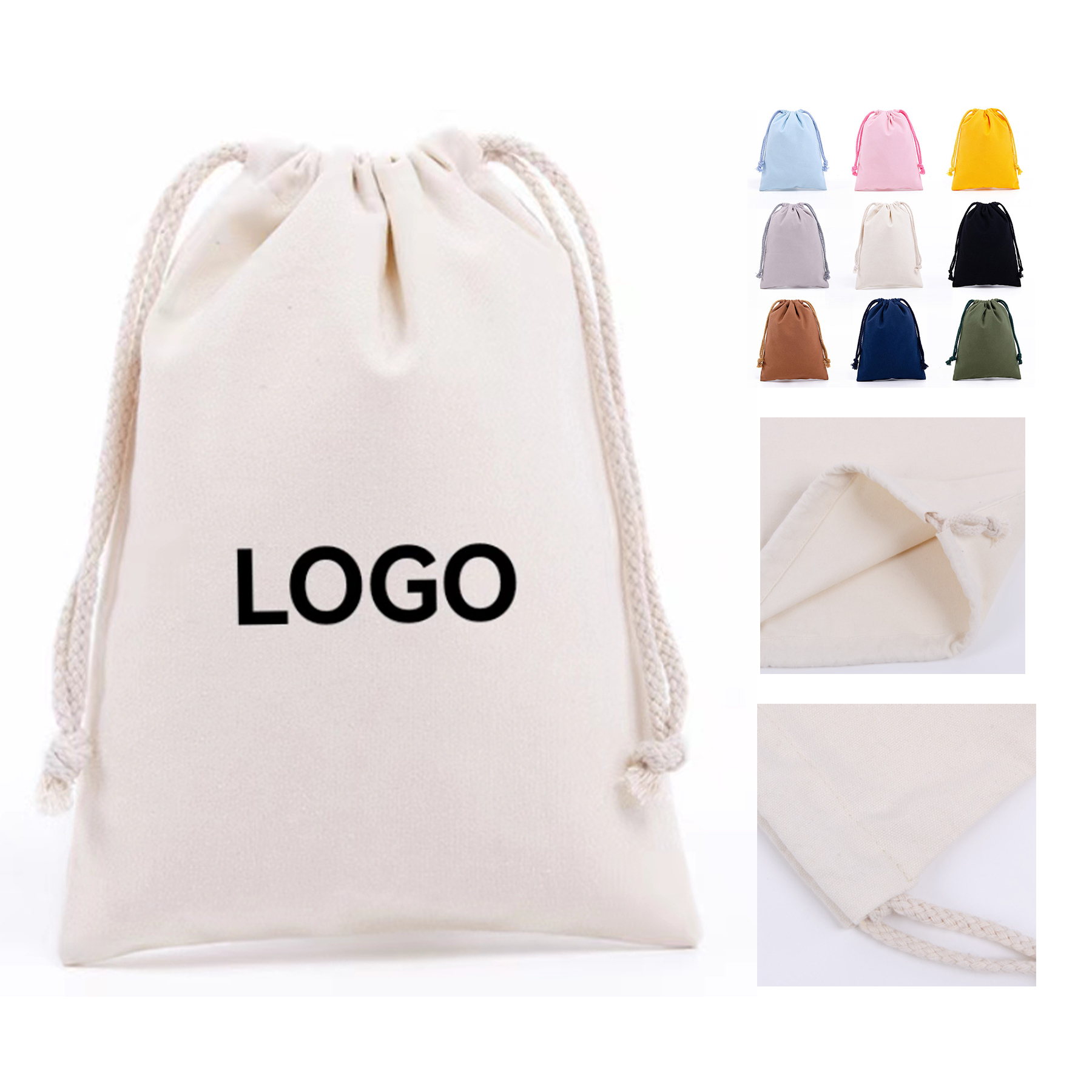 Cotton Drawstring Bag 1