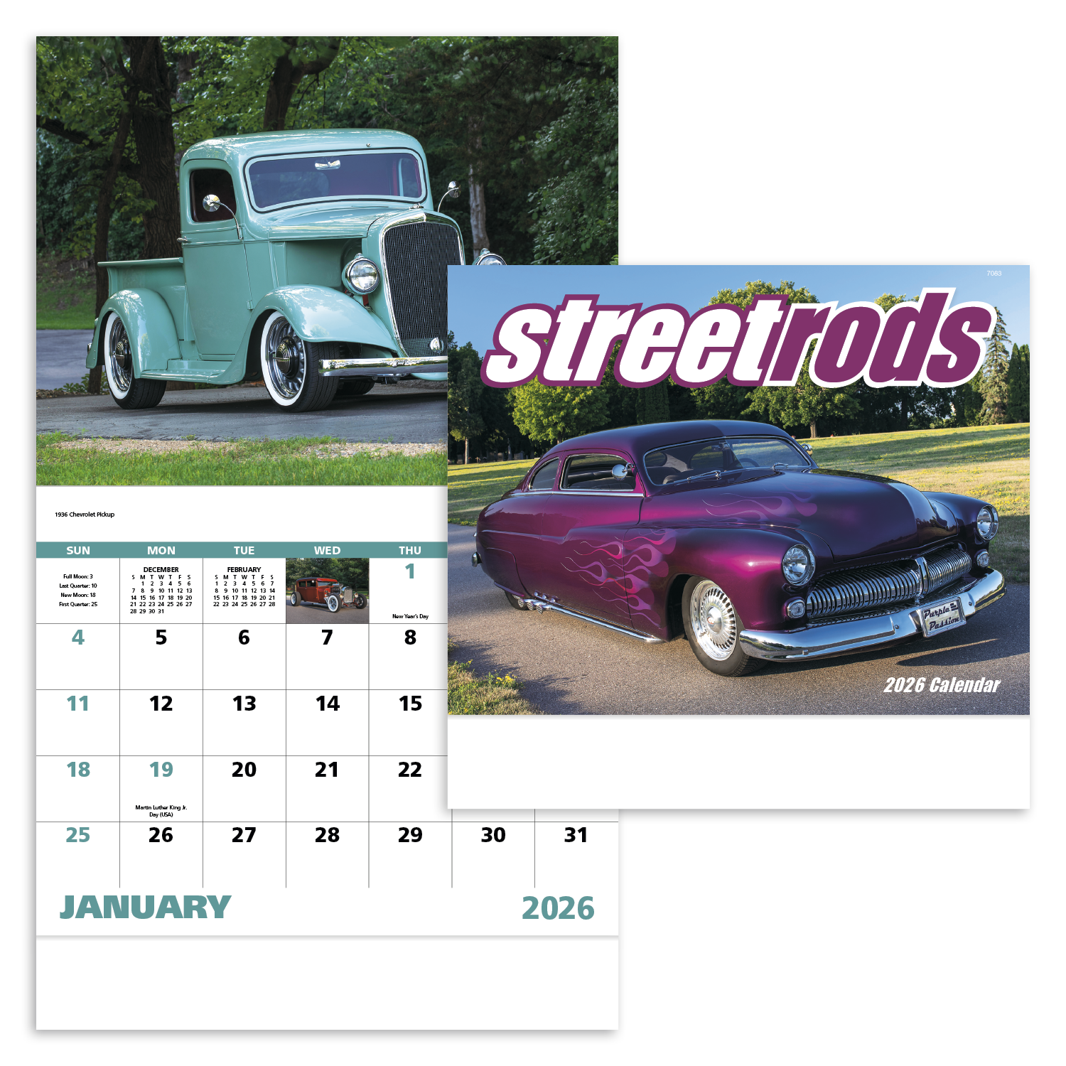 Good Value™ Street Rods - Stapled Calendar 35