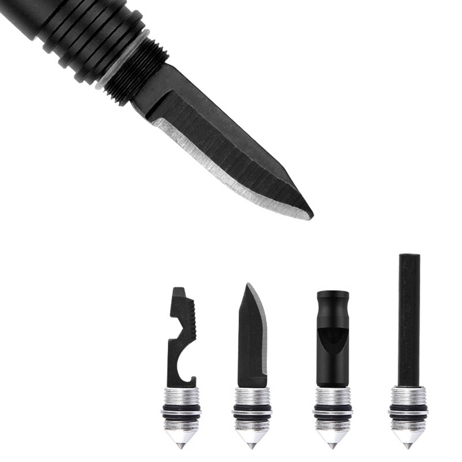 Multifunction Tactical Pen – LED, Glass Breaker, Defender 5