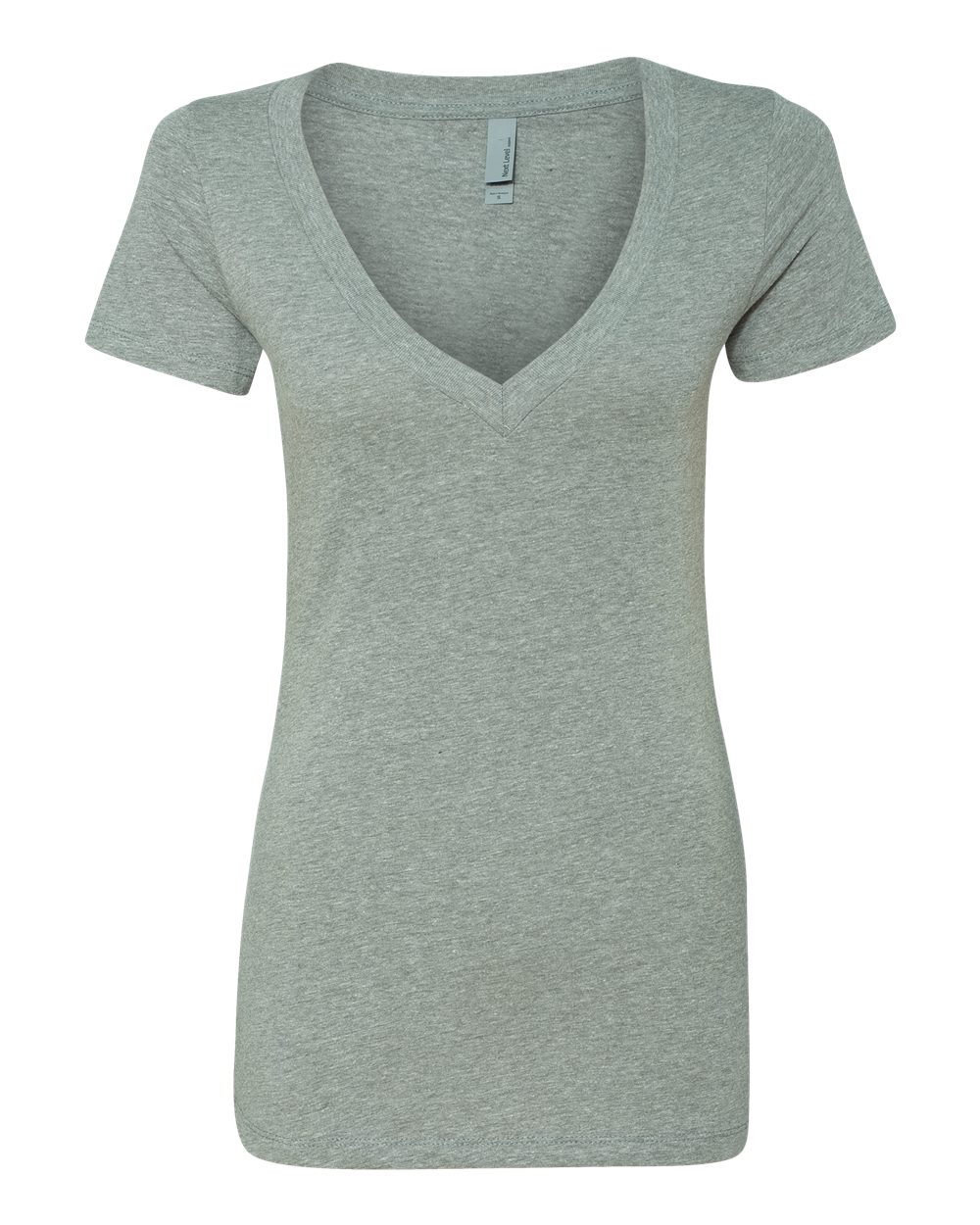 Women's CVC Deep V-Neck Tee - 6640 36