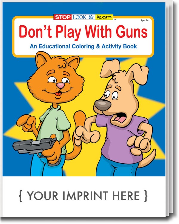 COLORING BOOK - Don't Play With Guns Coloring & Activity Book 3