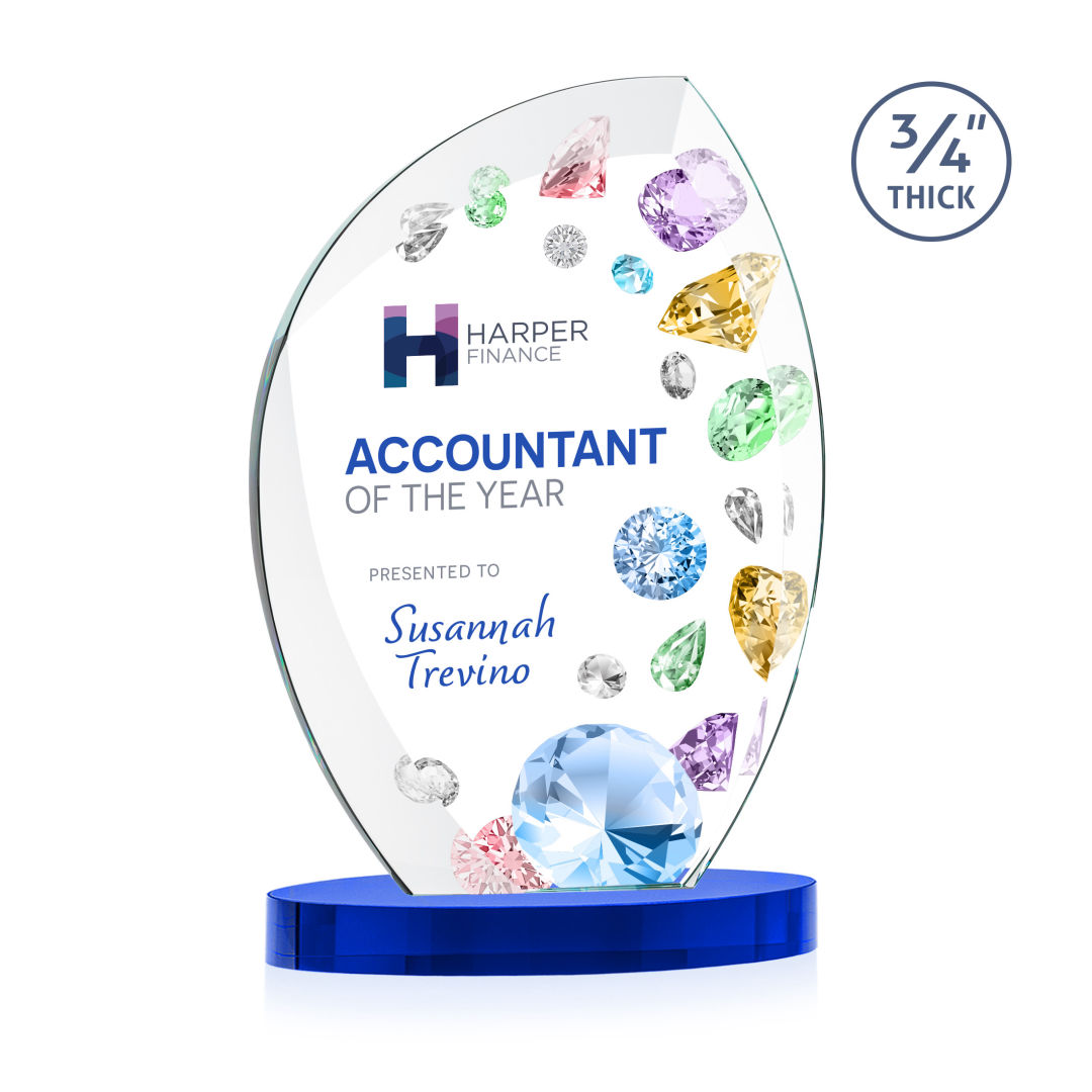 Wichita VividPrint™ Award on Alberton Base - Blue 3