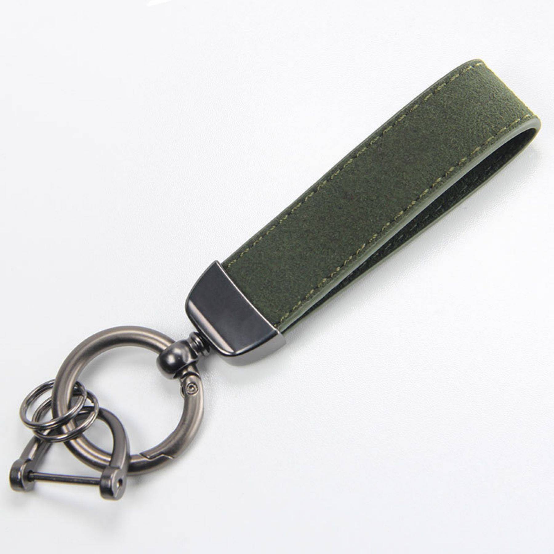 Universal Rotatable Leather Keychain 9