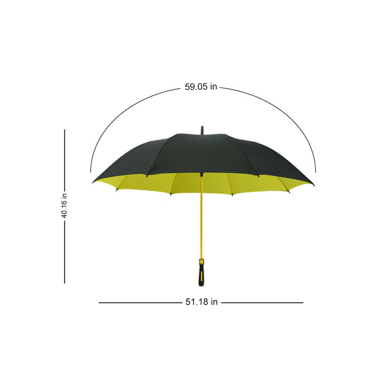 51 Inch Two Tone Automatic Golf Umbrella 4