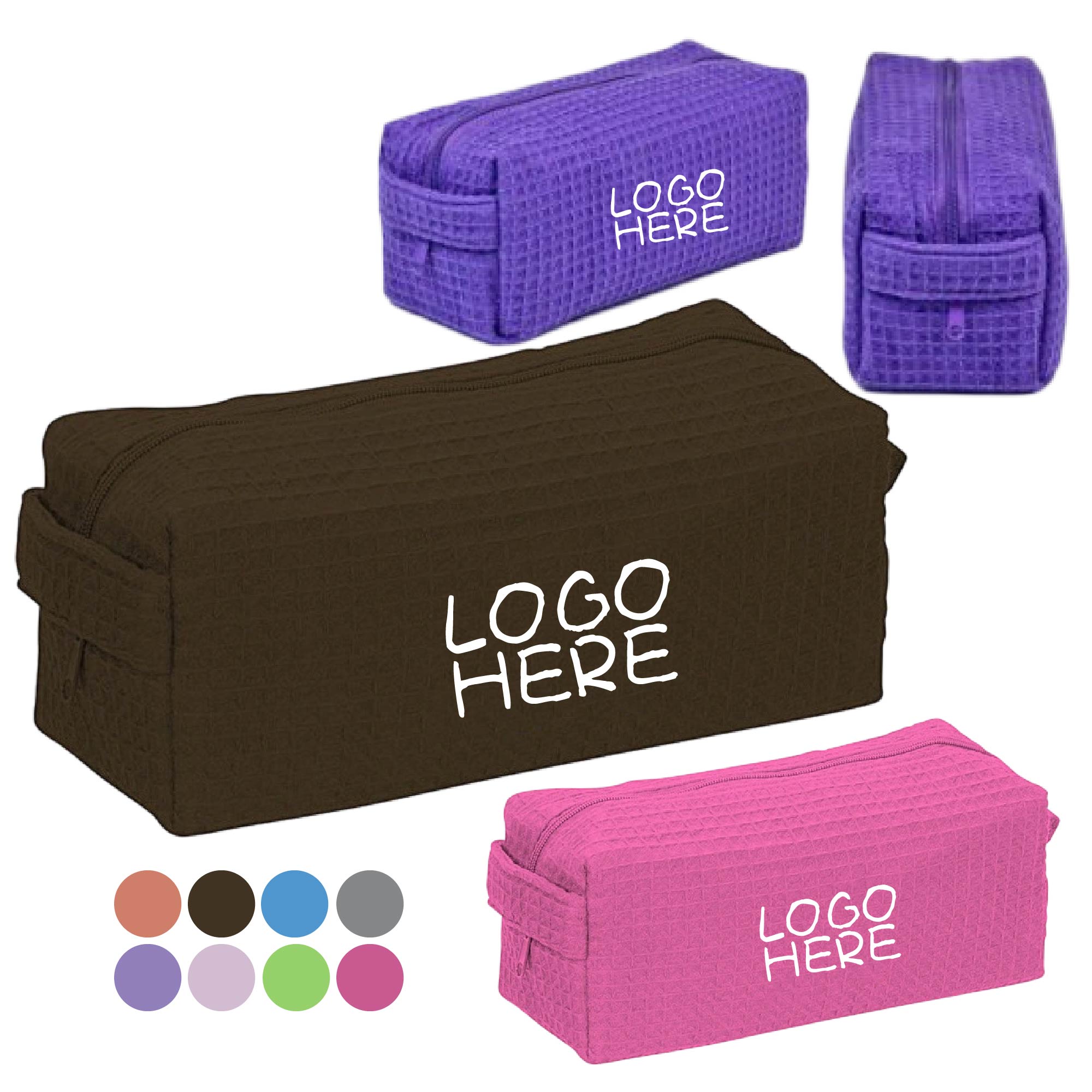 Travel Sized Waffle Cosmetic Bag 3