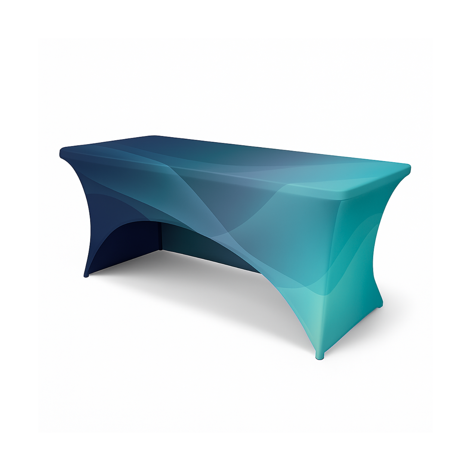 4' Spandex Stretch Table Cover (Counter Height, 36", 3-Sided)