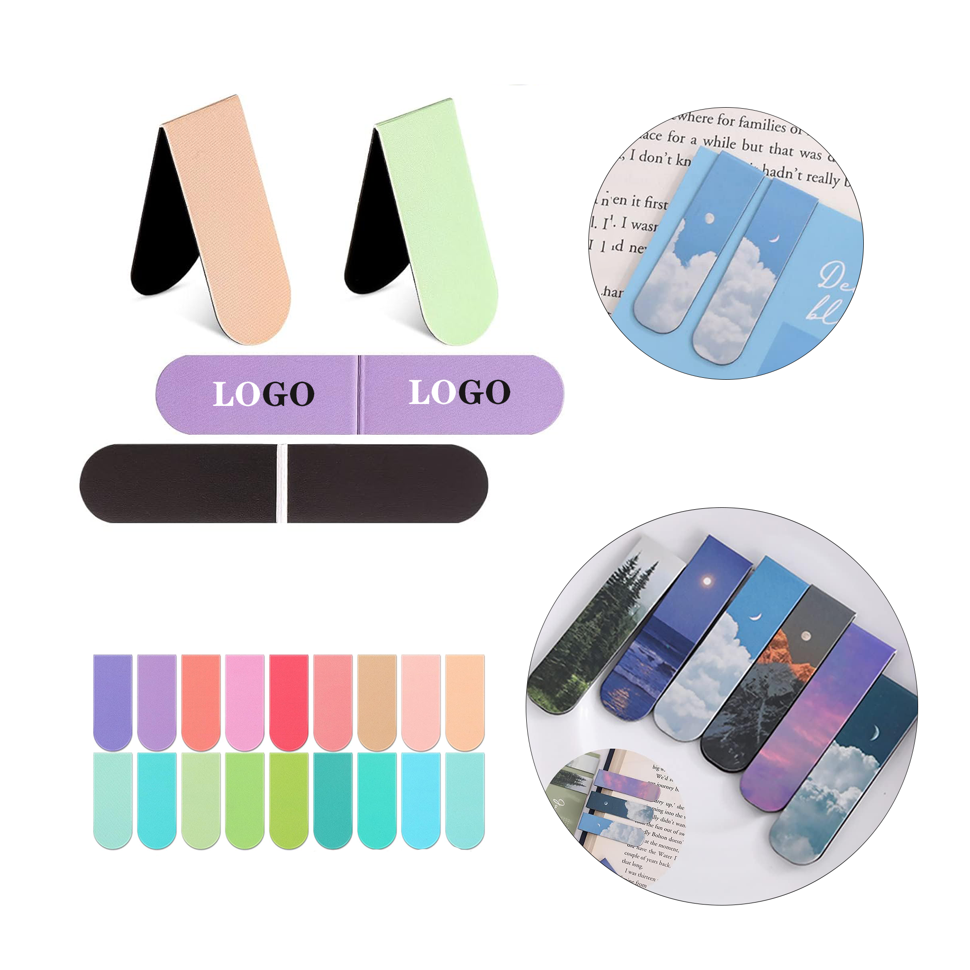 2.36-inch Custom Full-color Magnetic Bookmark 1