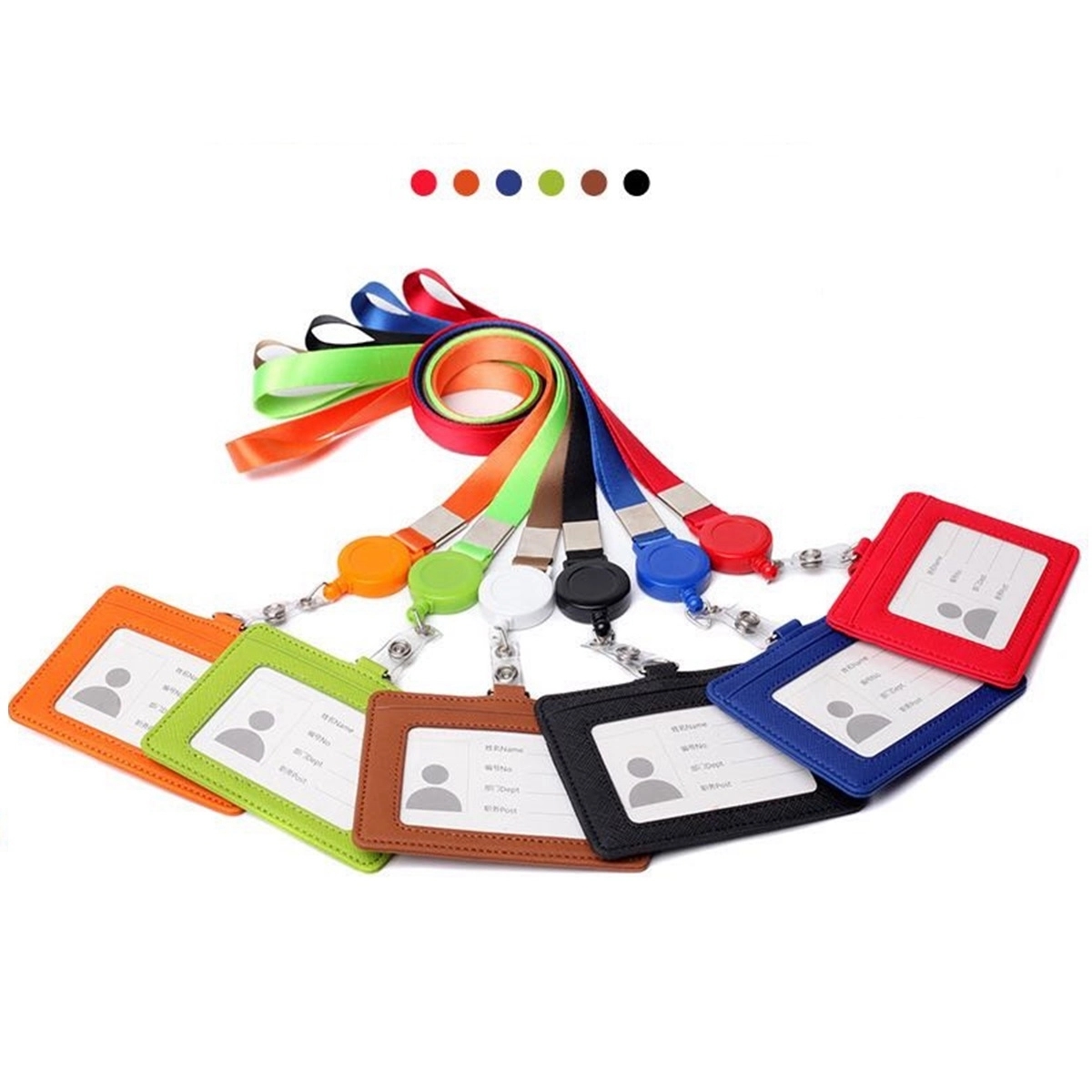 Work Badge Card Cover With Retractable Lanyard 2