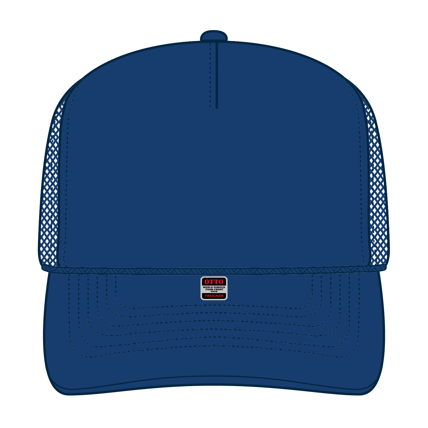 OTTO CAP® 5 Panel High Crown Mesh Back Trucker Hat 257