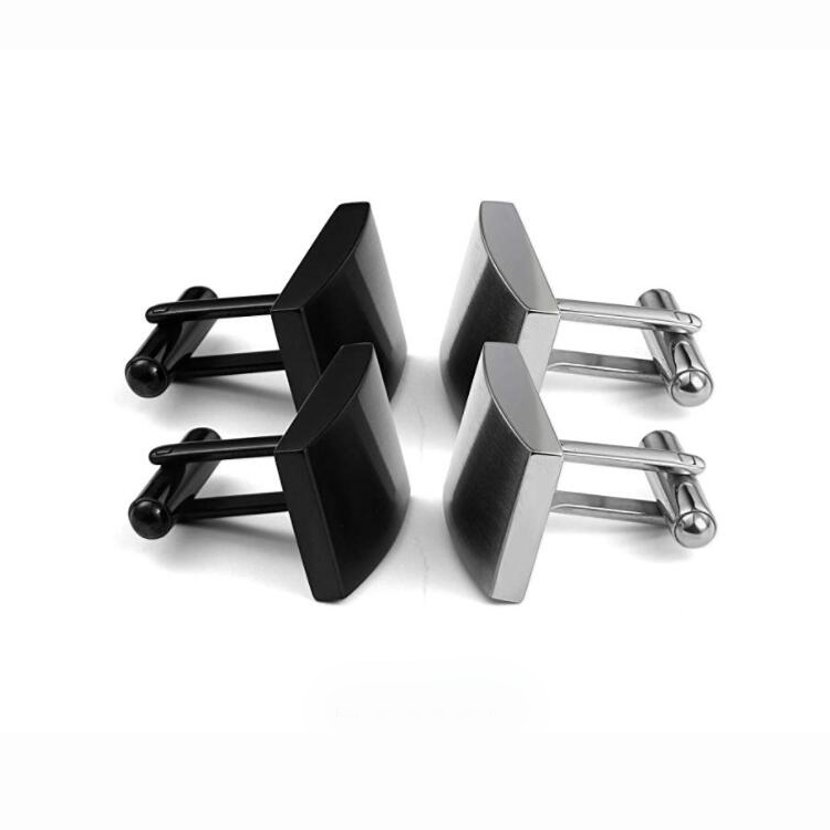 Polished Steel Cuff Links 6