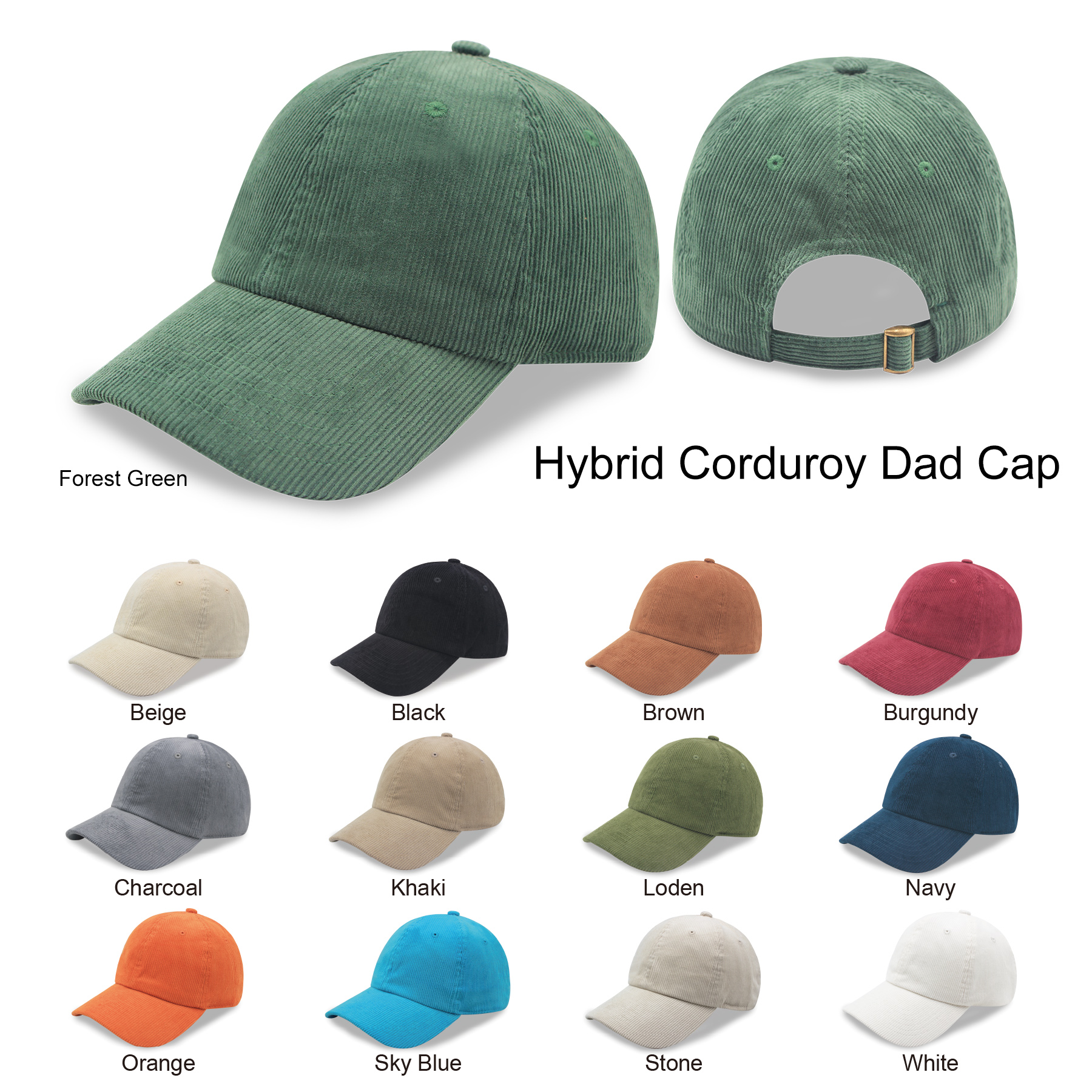 Relaxed Corduroy Golf Hat