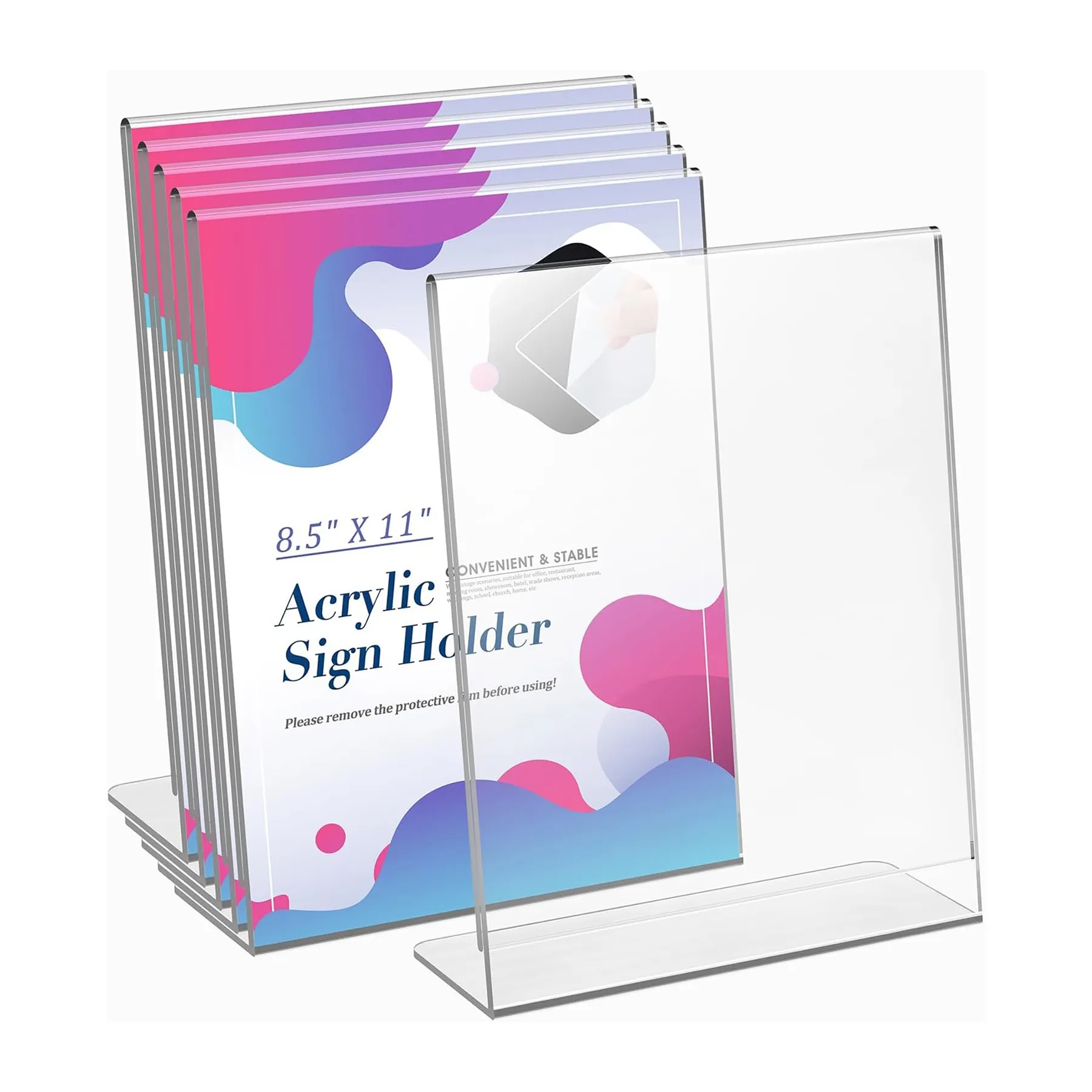 Acrylic Transparent Logo Holder Photo Frame 4