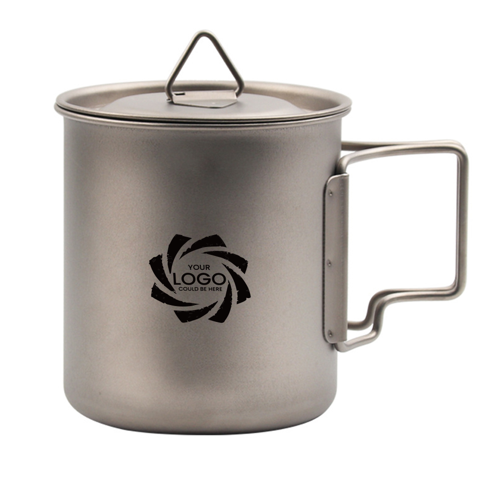 Folding handle titanium cup 2