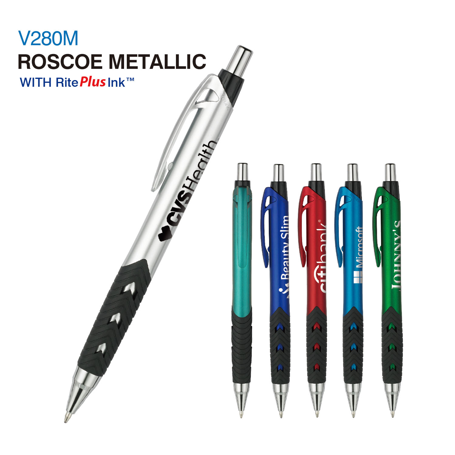 Roscoe Metallic Pen w/RitePlus Ink