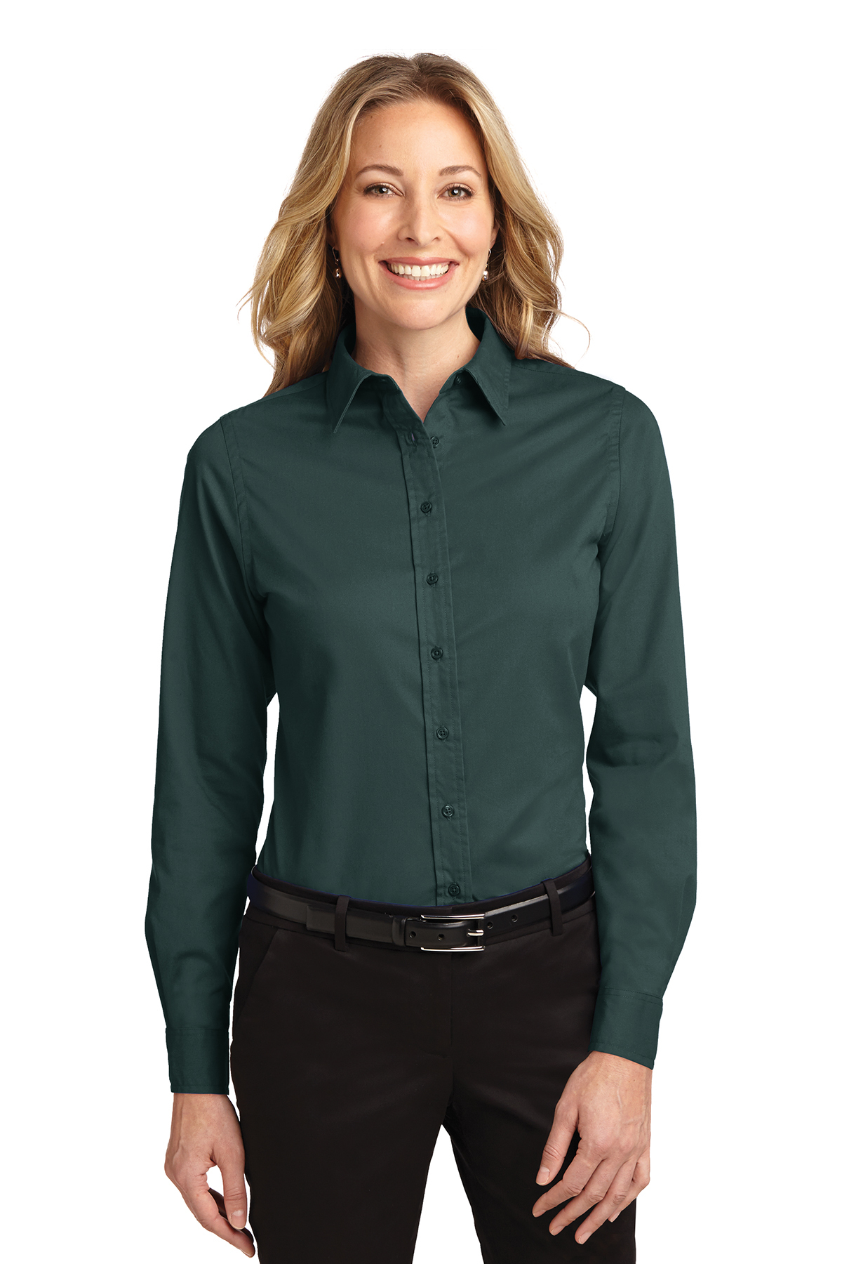 Ladies' Long Sleeve Oxford Button-Down Easy Care Shirts 23